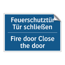 Feuerschutztür Tür schließen - Fire door Close the door