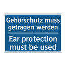 Gehörschutz muss getragen werden/.../ - Ear protection must be used