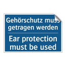 Gehörschutz muss getragen werden/.../ - Ear protection must be used
