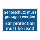 Gehörschutz muss getragen werden/.../ - Ear protection must be used