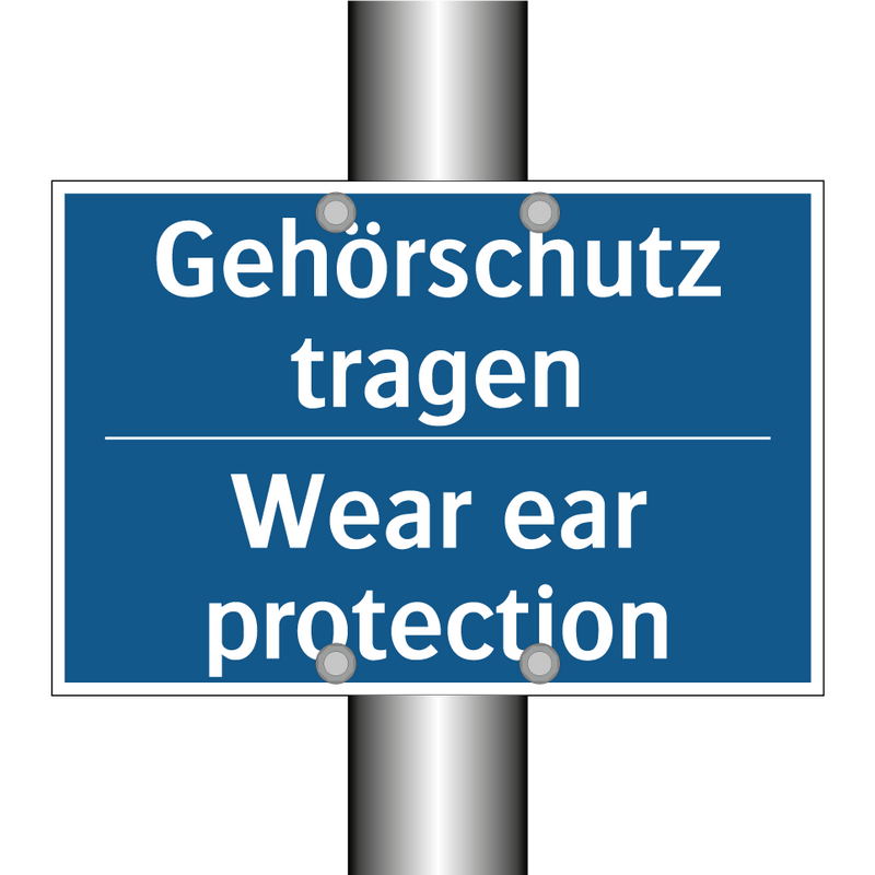 Gehörschutz tragen - Wear ear protection