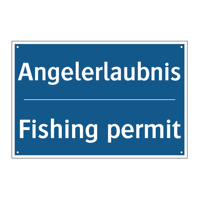 Angelerlaubnis - Fishing permit