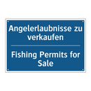 Angelerlaubnisse zu verkaufen - Fishing Permits for Sale