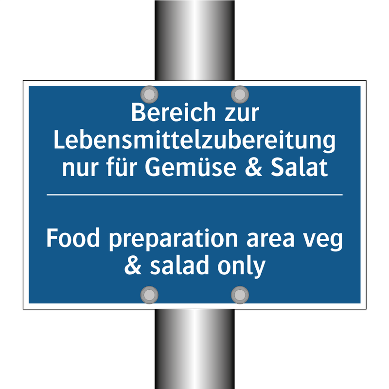 Bereich zur Lebensmittelzubereitung /.../ - Food preparation area veg & salad /.../