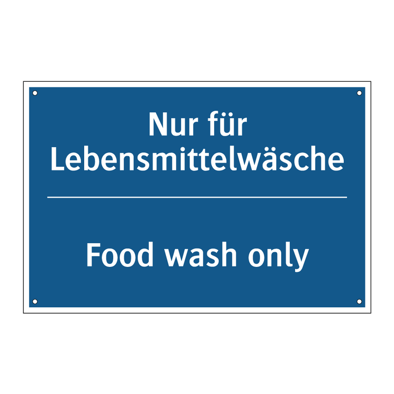 Nur für Lebensmittelwäsche - Food wash only