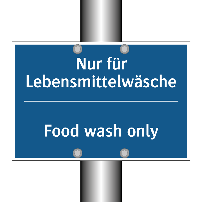 Nur für Lebensmittelwäsche - Food wash only