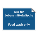 Nur für Lebensmittelwäsche - Food wash only