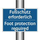 Fußschutz erforderlich - Foot protection required