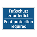 Fußschutz erforderlich - Foot protection required