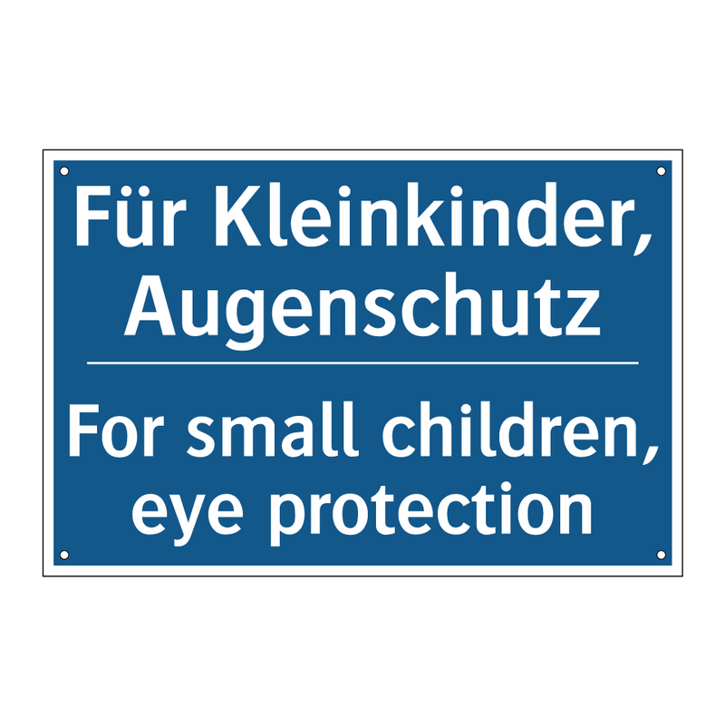 Für Kleinkinder, Augenschutz - For small children, eye protection/.../