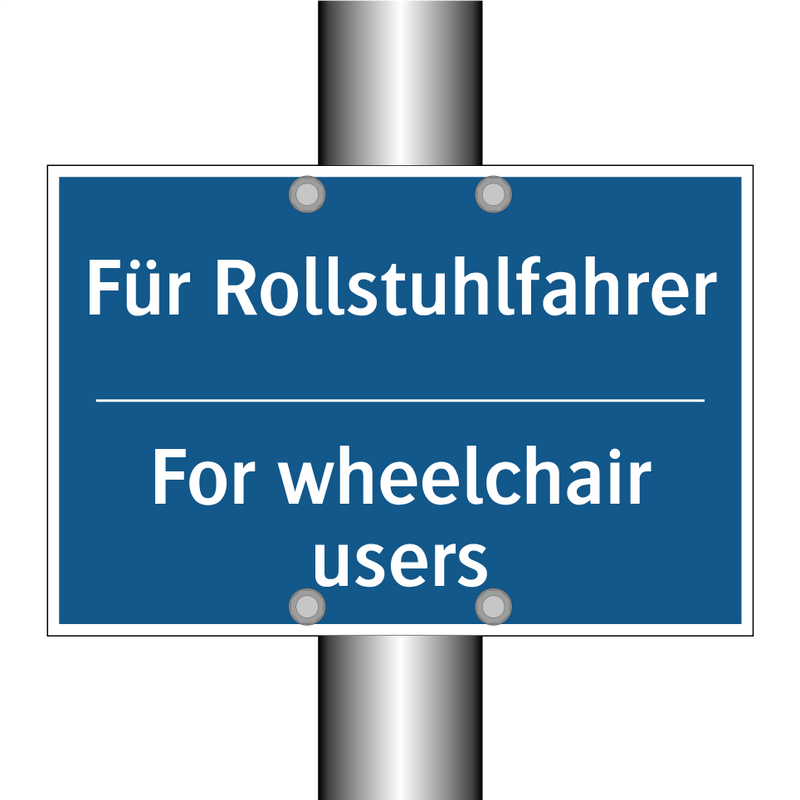 Für Rollstuhlfahrer - For wheelchair users