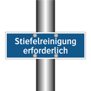Stiefelreinigung erforderlich