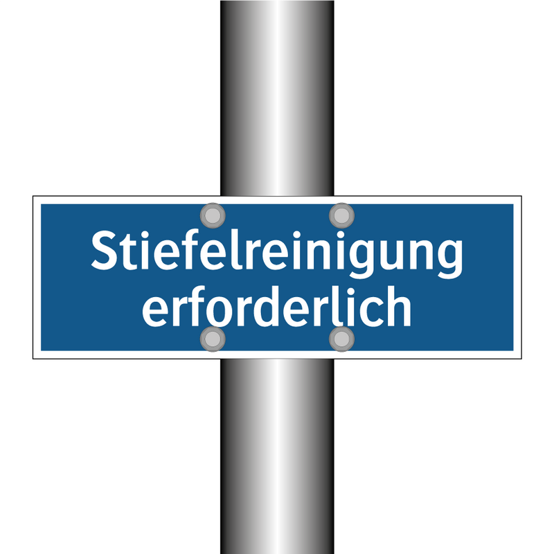 Stiefelreinigung erforderlich