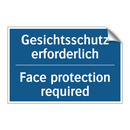 Gesichtsschutz erforderlich - Face protection required