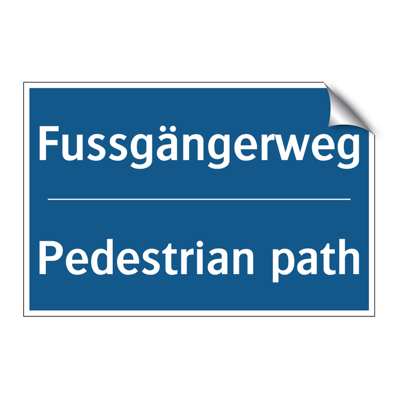 Fussgängerweg - Pedestrian path
