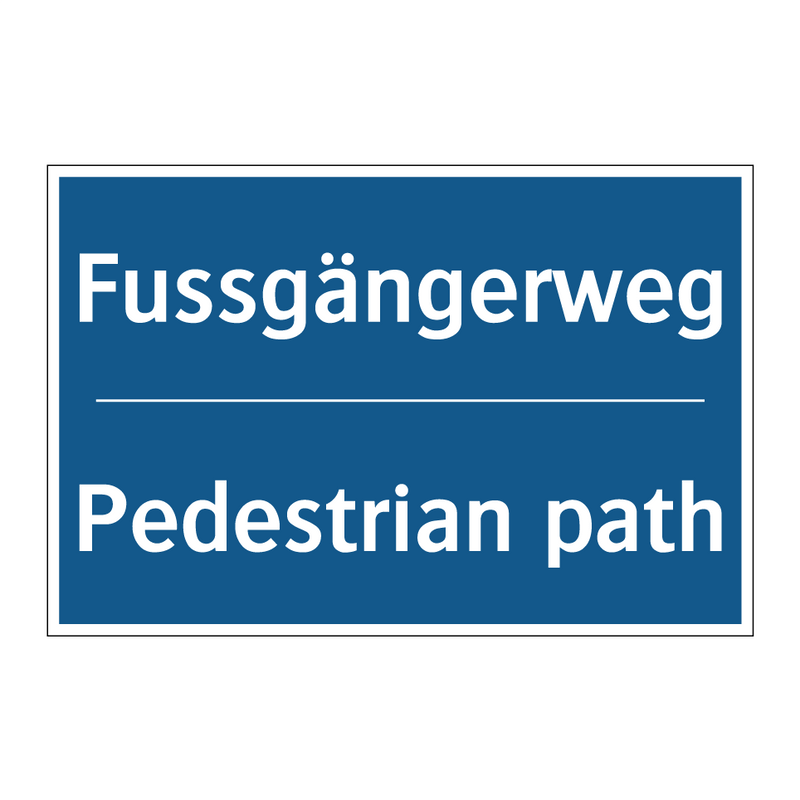 Fussgängerweg - Pedestrian path