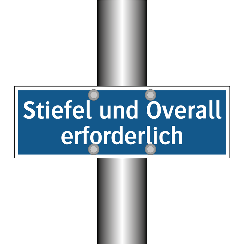 Stiefel und Overall erforderlich