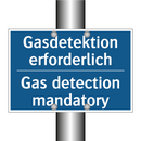 Gasdetektion erforderlich - Gas detection mandatory