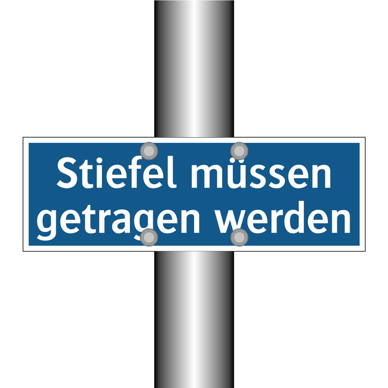 Stiefel müssen getragen werden