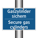Gaszylinder sichern - Secure gas cylinders