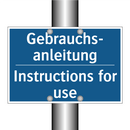 Gebrauchs- anleitung - Instructions for use