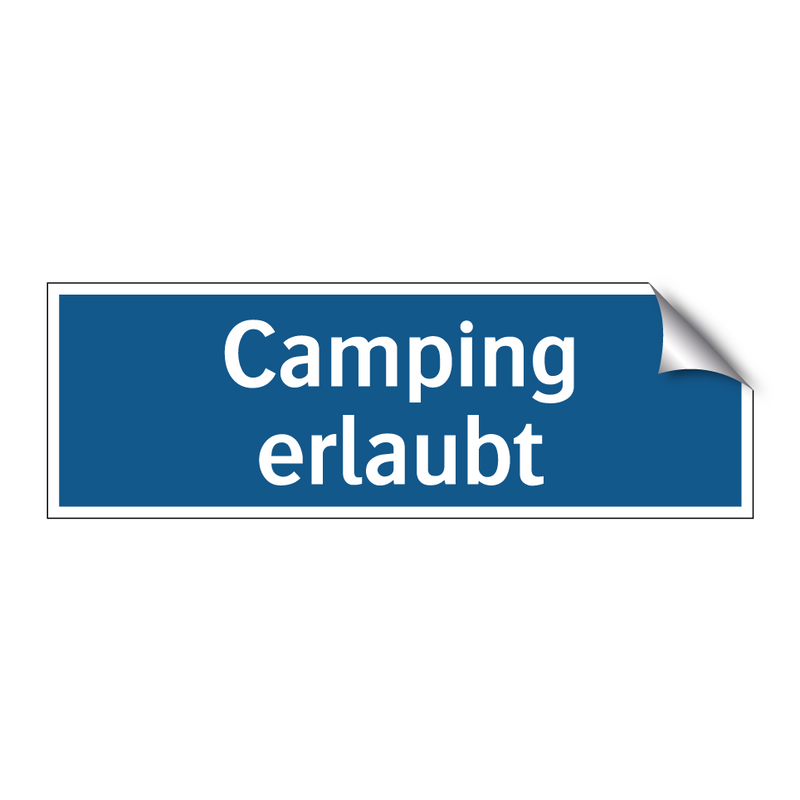 Camping erlaubt