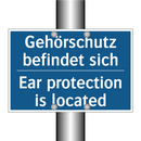 Gehörschutz befindet sich - Ear protection is located