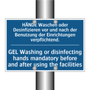 HÄNDE Waschen oder Desinfizieren /.../ - GEL Washing or disinfecting hands /.../