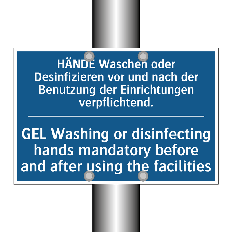 HÄNDE Waschen oder Desinfizieren /.../ - GEL Washing or disinfecting hands /.../