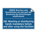 HÄNDE Waschen oder Desinfizieren /.../ - GEL Washing or disinfecting hands /.../