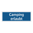 Camping erlaubt