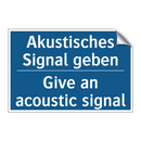 Akustisches Signal geben - Give an acoustic signal