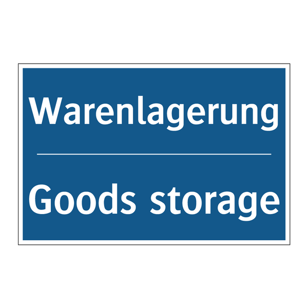 Warenlagerung - Goods storage