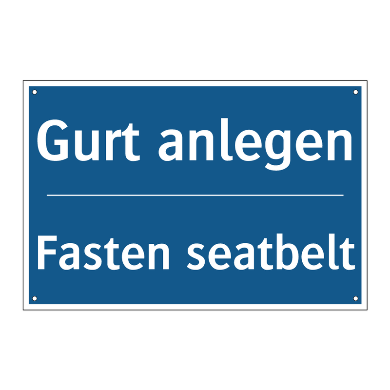 Gurt anlegen - Fasten seatbelt