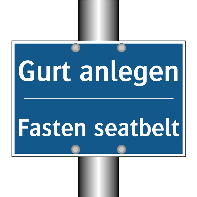 Gurt anlegen - Fasten seatbelt