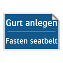 Gurt anlegen - Fasten seatbelt