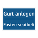 Gurt anlegen - Fasten seatbelt