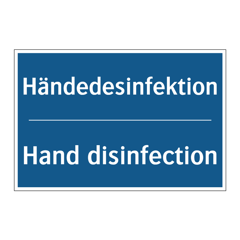 Händedesinfektion - Hand disinfection