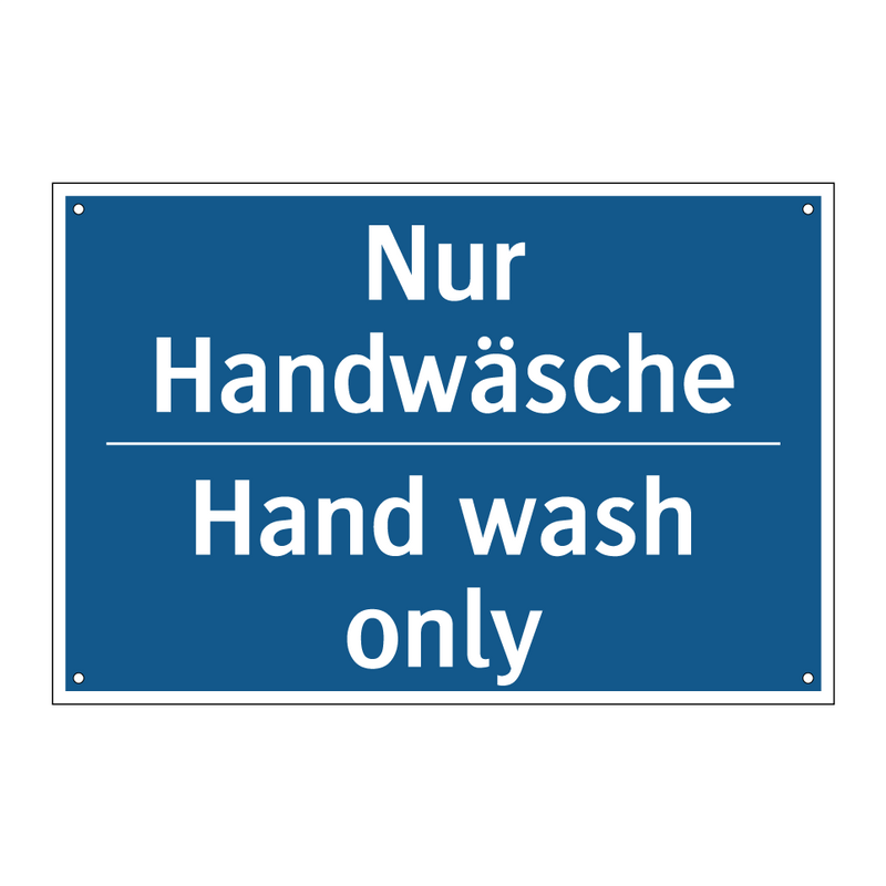 Nur Handwäsche - Hand wash only