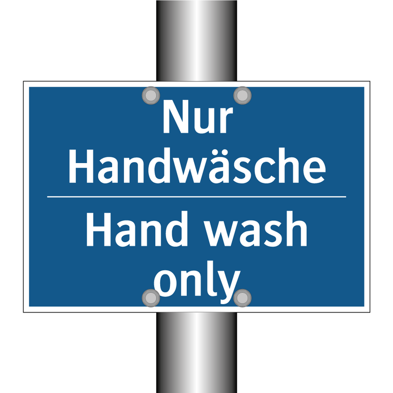 Nur Handwäsche - Hand wash only