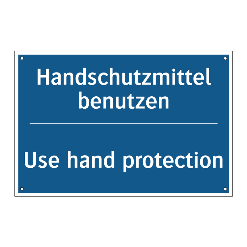 Handschutzmittel benutzen - Use hand protection