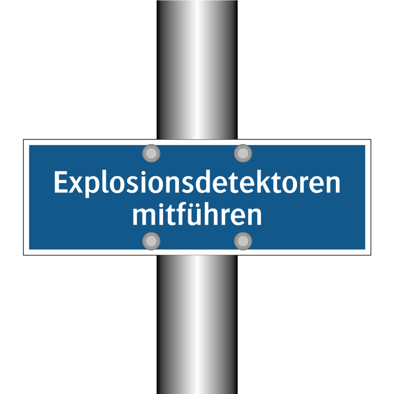 Explosionsdetektoren mitführen