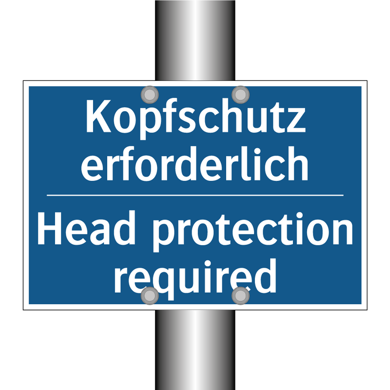 Kopfschutz erforderlich - Head protection required