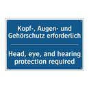 Kopf-, Augen- und Gehörschutz /.../ - Head, eye, and hearing protection /.../