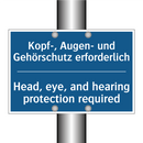 Kopf-, Augen- und Gehörschutz /.../ - Head, eye, and hearing protection /.../