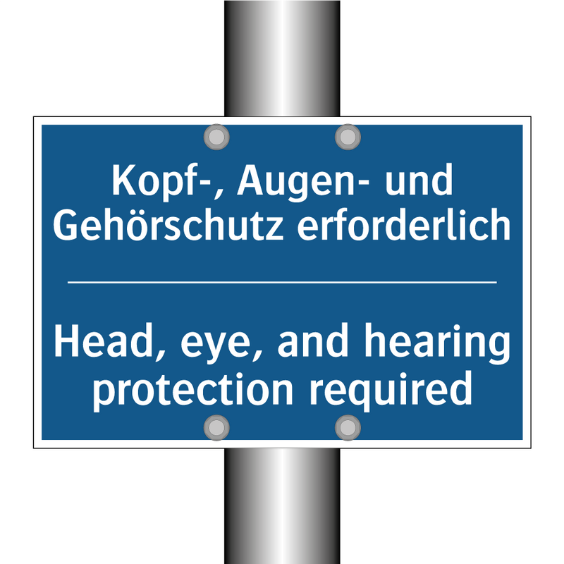 Kopf-, Augen- und Gehörschutz /.../ - Head, eye, and hearing protection /.../
