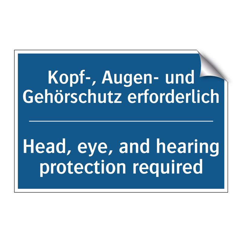 Kopf-, Augen- und Gehörschutz /.../ - Head, eye, and hearing protection /.../
