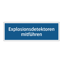 Explosionsdetektoren mitführen