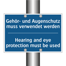 Gehör- und Augenschutz muss verwendet /.../ - Hearing and eye protection must /.../