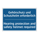 Gehörschutz und Schutzhelm erforderlich/.../ - Hearing protection and safety /.../